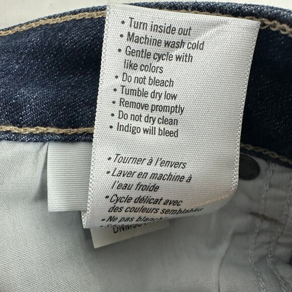 Paige Womens Verdugo Ankle Skinny Low Rise Distressed Dark Wash Blue Jeans 25 - Picture 9 of 9